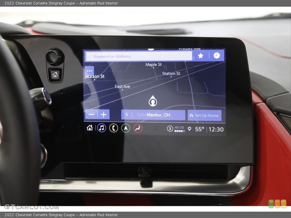 Adrenalin Red Interior Navigation for the 2022 Chevrolet Corvette Stingray Coupe #145854448