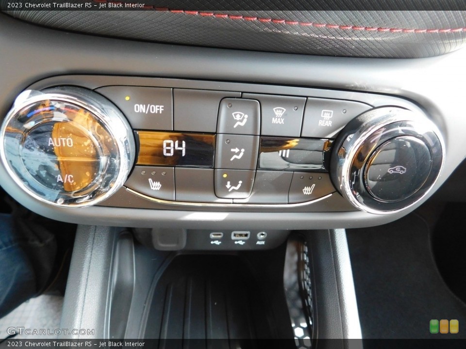 Jet Black Interior Controls for the 2023 Chevrolet TrailBlazer RS #145855255