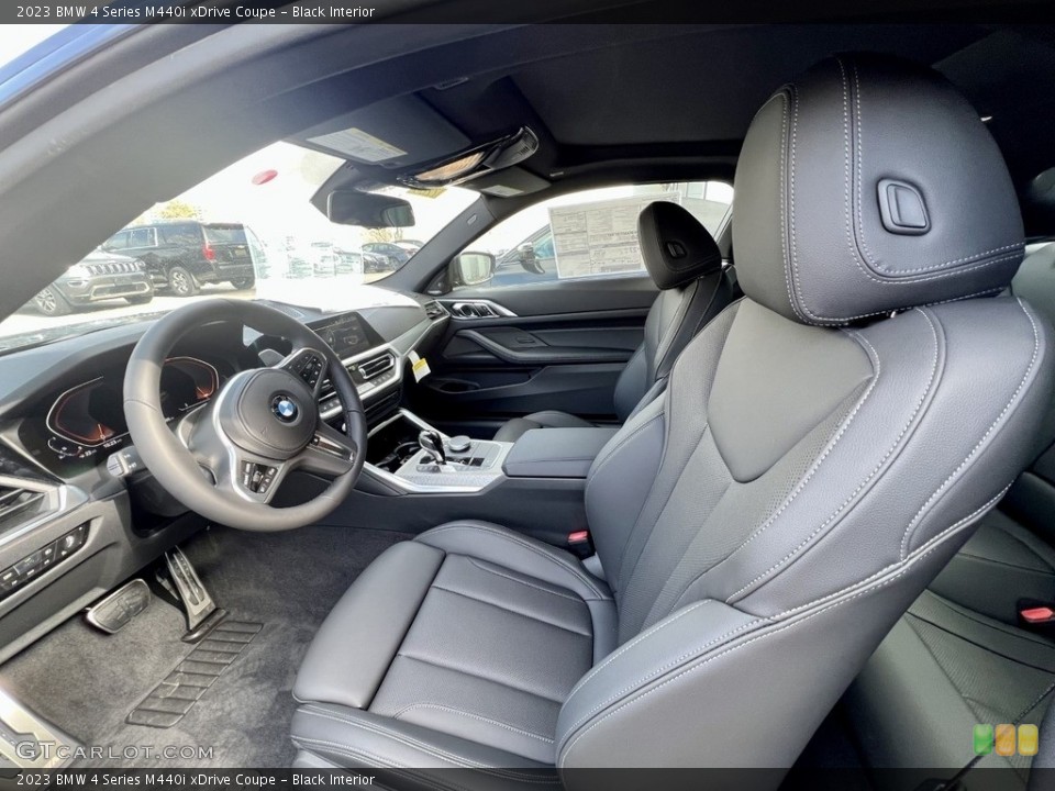 Black Interior Front Seat for the 2023 BMW 4 Series M440i xDrive Coupe #145857145