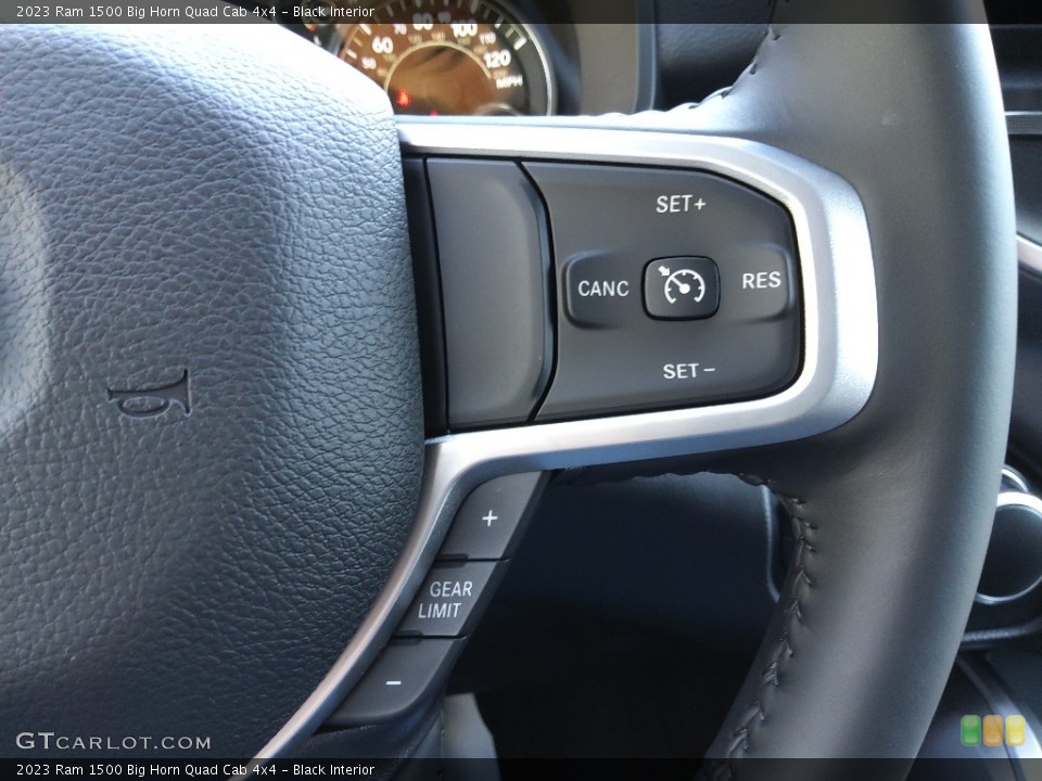 Black Interior Steering Wheel for the 2023 Ram 1500 Big Horn Quad Cab 4x4 #145857718