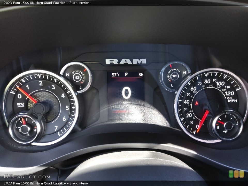 Black Interior Gauges for the 2023 Ram 1500 Big Horn Quad Cab 4x4 #145857730