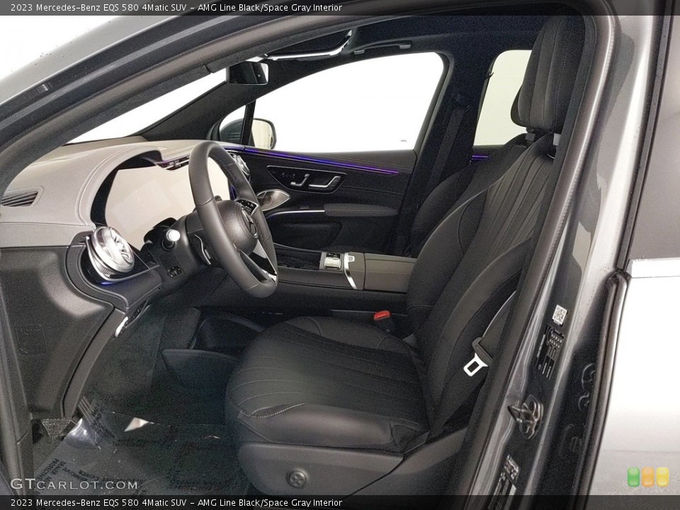 AMG Line Black/Space Gray Interior Front Seat for the 2023 Mercedes-Benz EQS 580 4Matic SUV #145859218