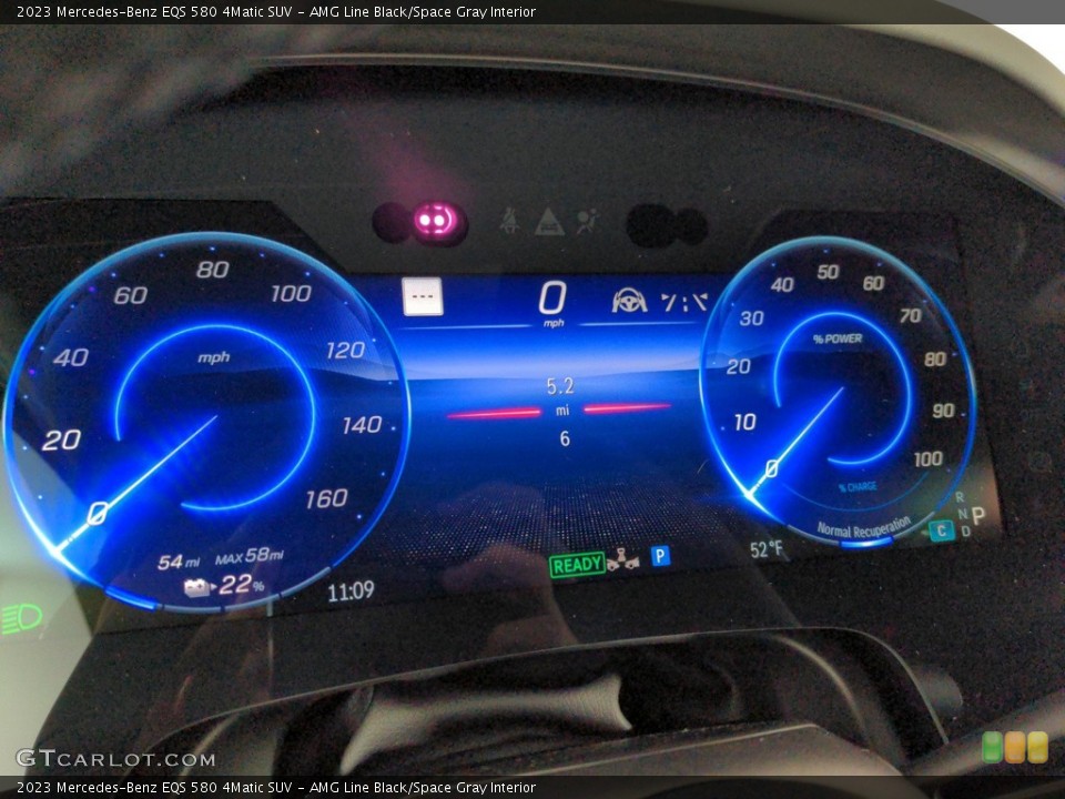 AMG Line Black/Space Gray Interior Gauges for the 2023 Mercedes-Benz EQS 580 4Matic SUV #145859398