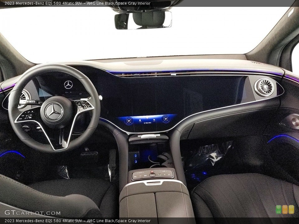 AMG Line Black/Space Gray Interior Dashboard for the 2023 Mercedes-Benz EQS 580 4Matic SUV #145859422