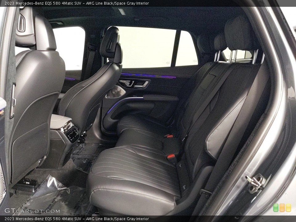 AMG Line Black/Space Gray Interior Rear Seat for the 2023 Mercedes-Benz EQS 580 4Matic SUV #145859446