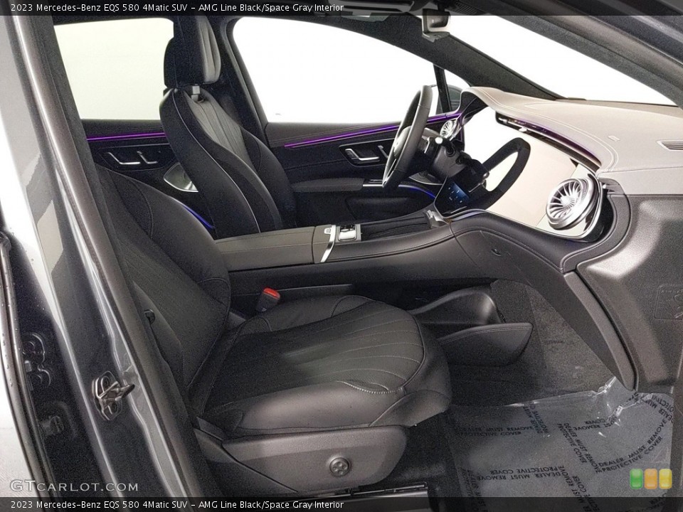 AMG Line Black/Space Gray Interior Front Seat for the 2023 Mercedes-Benz EQS 580 4Matic SUV #145859473