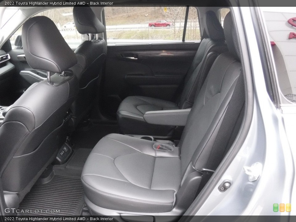 Black Interior Rear Seat for the 2022 Toyota Highlander Hybrid Limited AWD #145860325