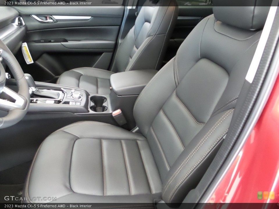 Black Interior Front Seat for the 2023 Mazda CX-5 S Preferred AWD #145860423