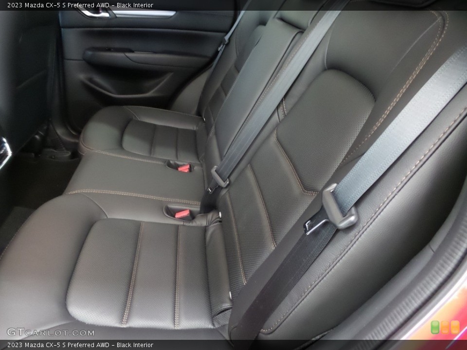 Black Interior Rear Seat for the 2023 Mazda CX-5 S Preferred AWD #145860442