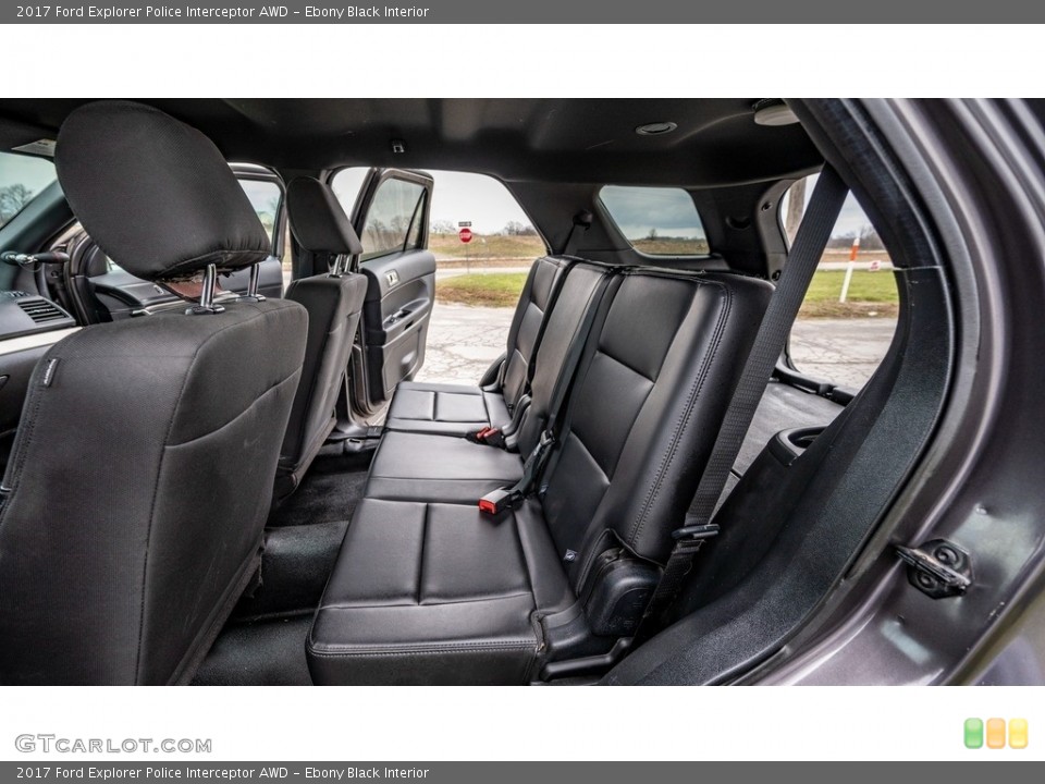Ebony Black Interior Rear Seat for the 2017 Ford Explorer Police Interceptor AWD #145861336