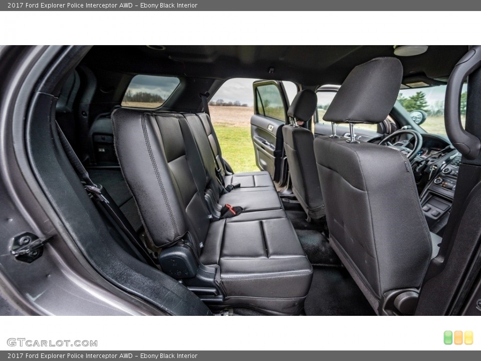 Ebony Black Interior Rear Seat for the 2017 Ford Explorer Police Interceptor AWD #145861363