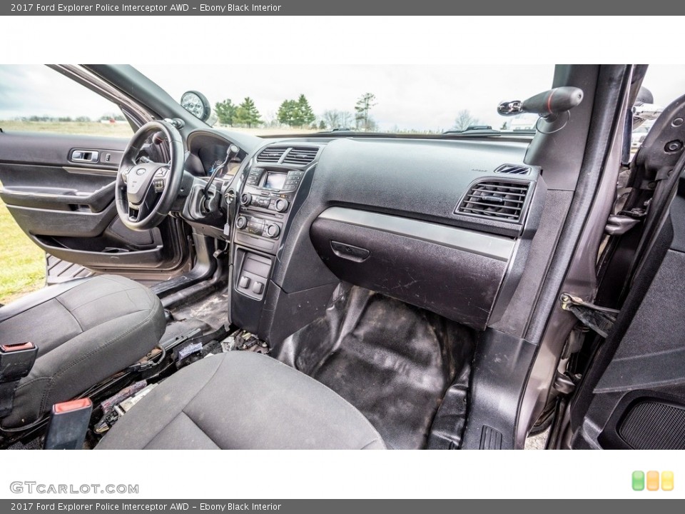 Ebony Black Interior Dashboard for the 2017 Ford Explorer Police Interceptor AWD #145861390