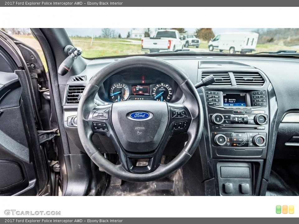 Ebony Black Interior Controls for the 2017 Ford Explorer Police Interceptor AWD #145861459