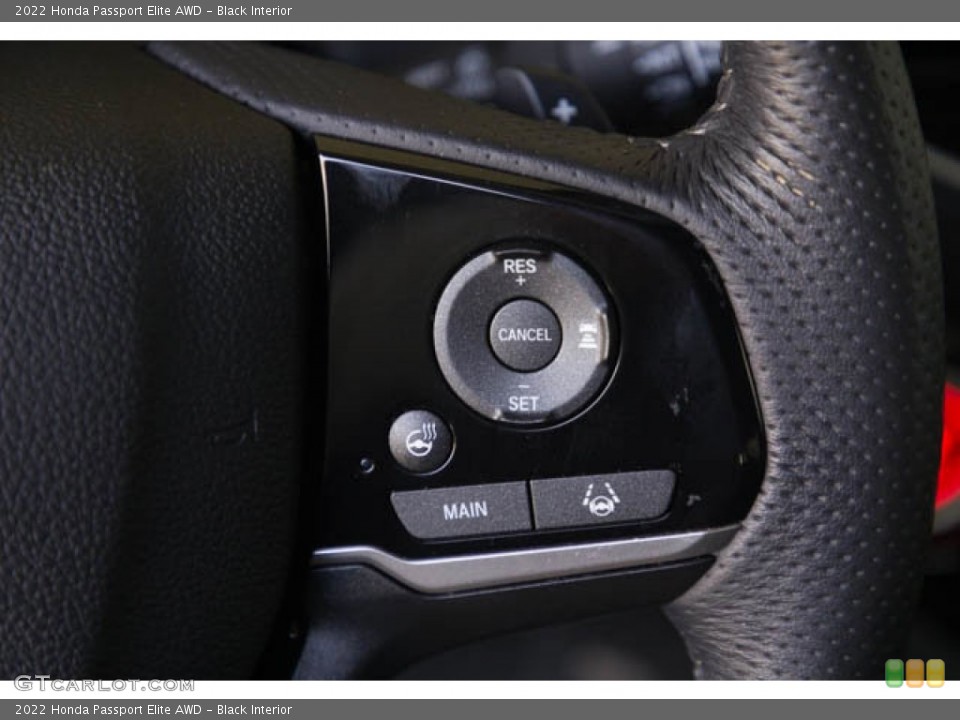 Black Interior Steering Wheel for the 2022 Honda Passport Elite AWD #145861708