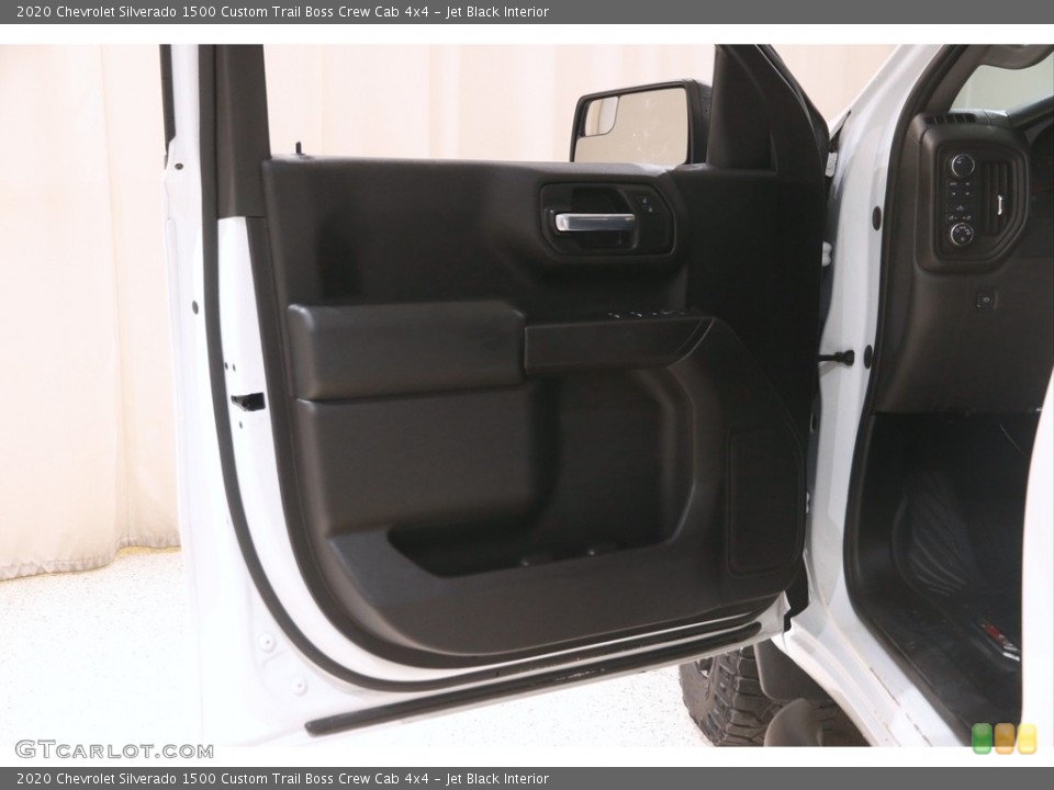 Jet Black Interior Door Panel for the 2020 Chevrolet Silverado 1500 Custom Trail Boss Crew Cab 4x4 #145862446