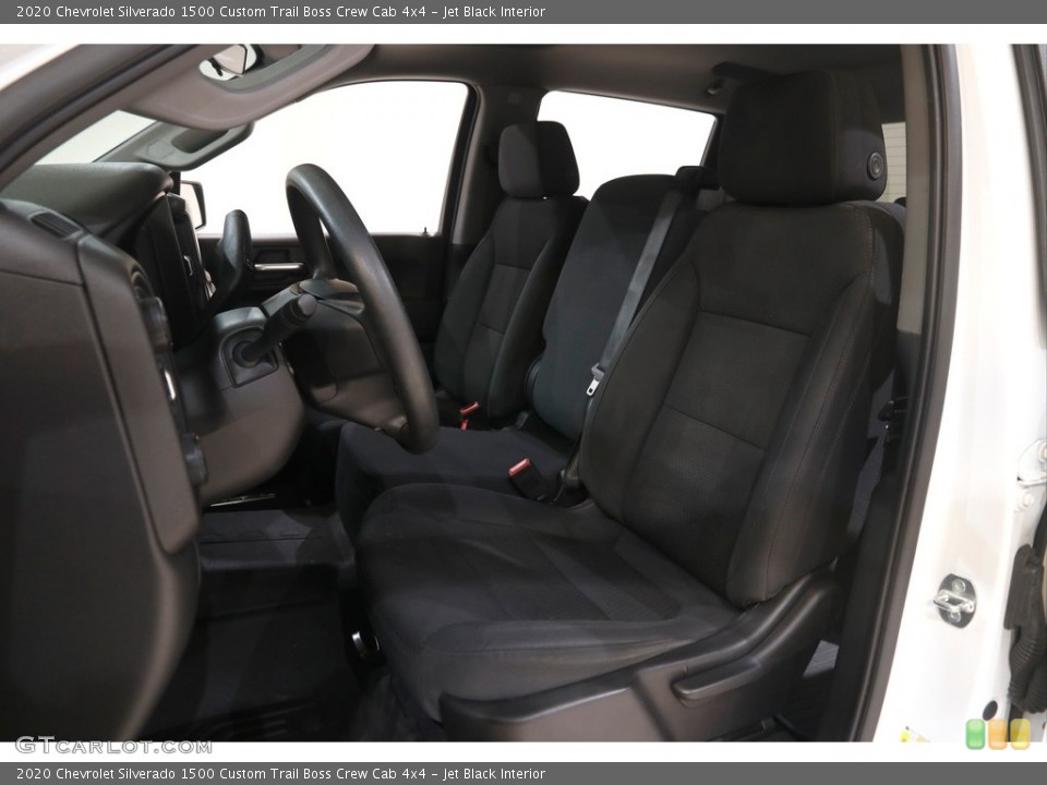 Jet Black Interior Front Seat for the 2020 Chevrolet Silverado 1500 Custom Trail Boss Crew Cab 4x4 #145862467