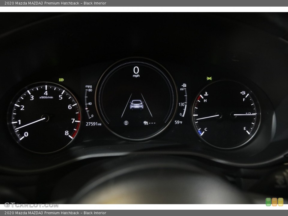 Black Interior Gauges for the 2020 Mazda MAZDA3 Premium Hatchback #145862665
