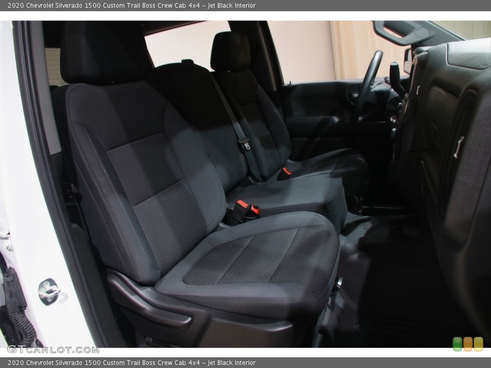 Jet Black Interior Front Seat for the 2020 Chevrolet Silverado 1500 Custom Trail Boss Crew Cab 4x4 #145862689