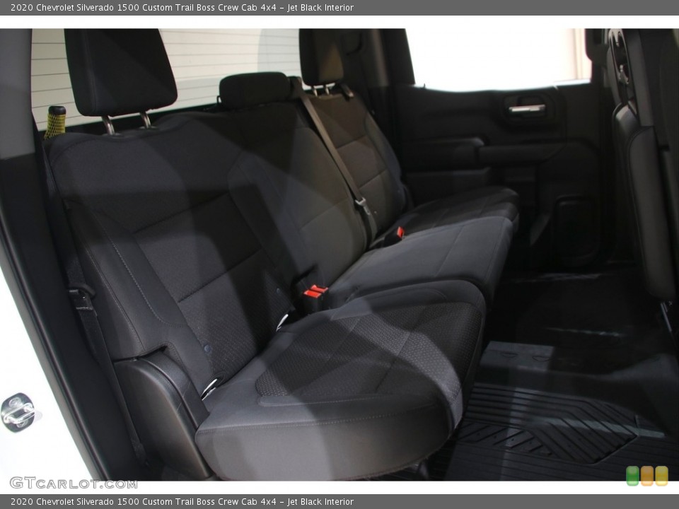 Jet Black Interior Rear Seat for the 2020 Chevrolet Silverado 1500 Custom Trail Boss Crew Cab 4x4 #145862713