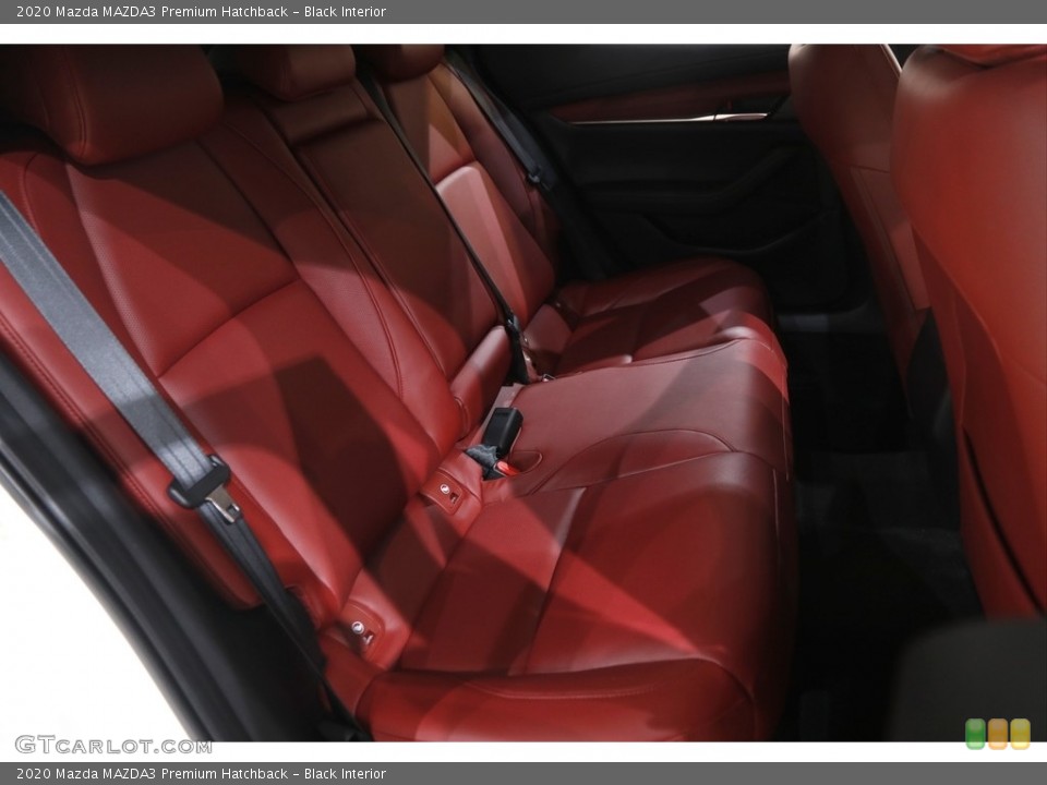 Black Interior Rear Seat for the 2020 Mazda MAZDA3 Premium Hatchback #145862887