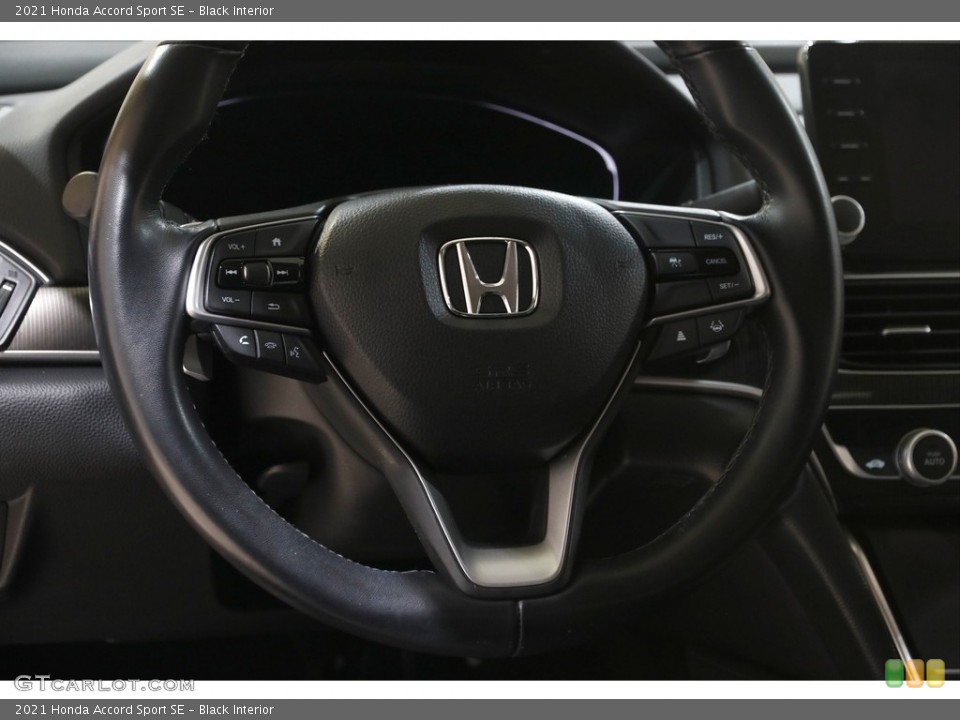 Black Interior Steering Wheel for the 2021 Honda Accord Sport SE #145864972
