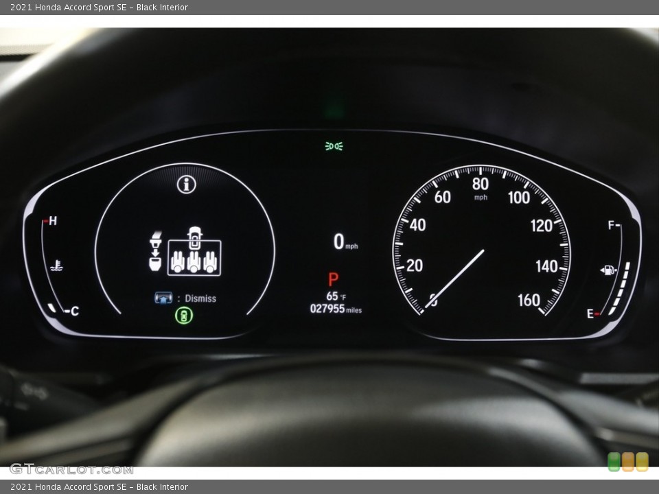 Black Interior Gauges for the 2021 Honda Accord Sport SE #145864978