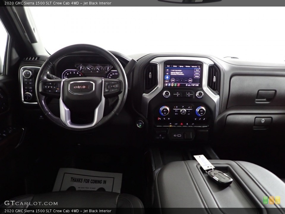 Jet Black Interior Dashboard for the 2020 GMC Sierra 1500 SLT Crew Cab 4WD #145865680