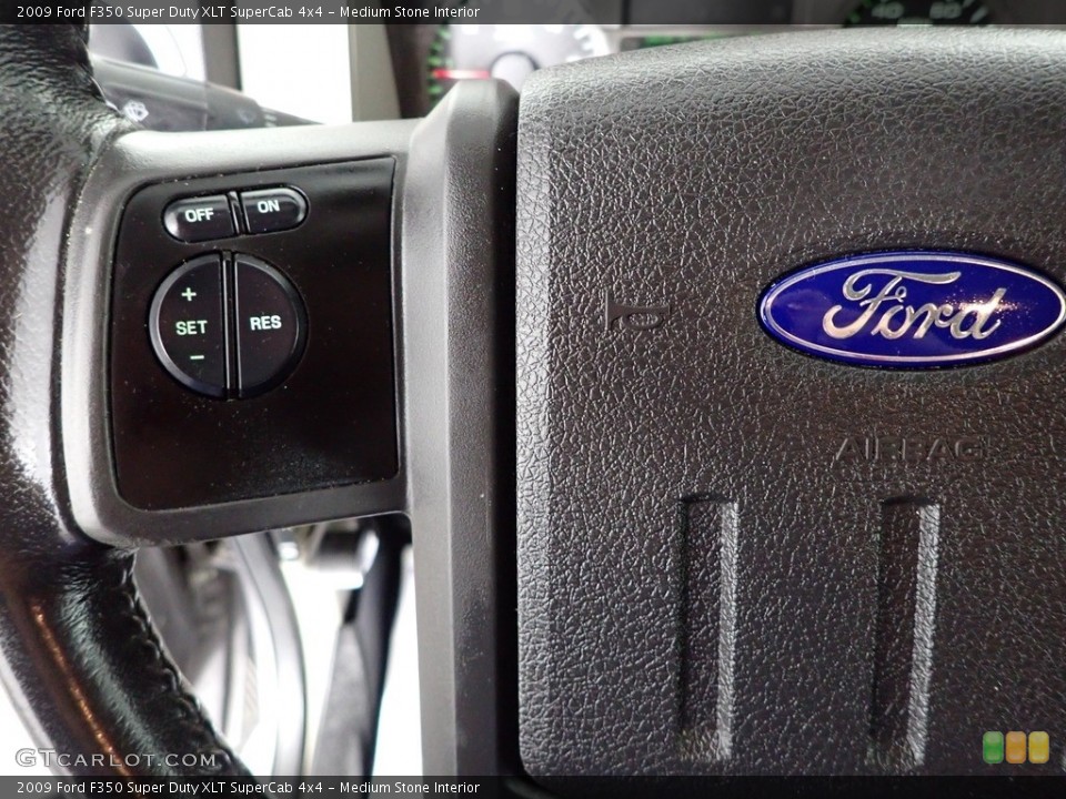 Medium Stone Interior Steering Wheel for the 2009 Ford F350 Super Duty XLT SuperCab 4x4 #145865770