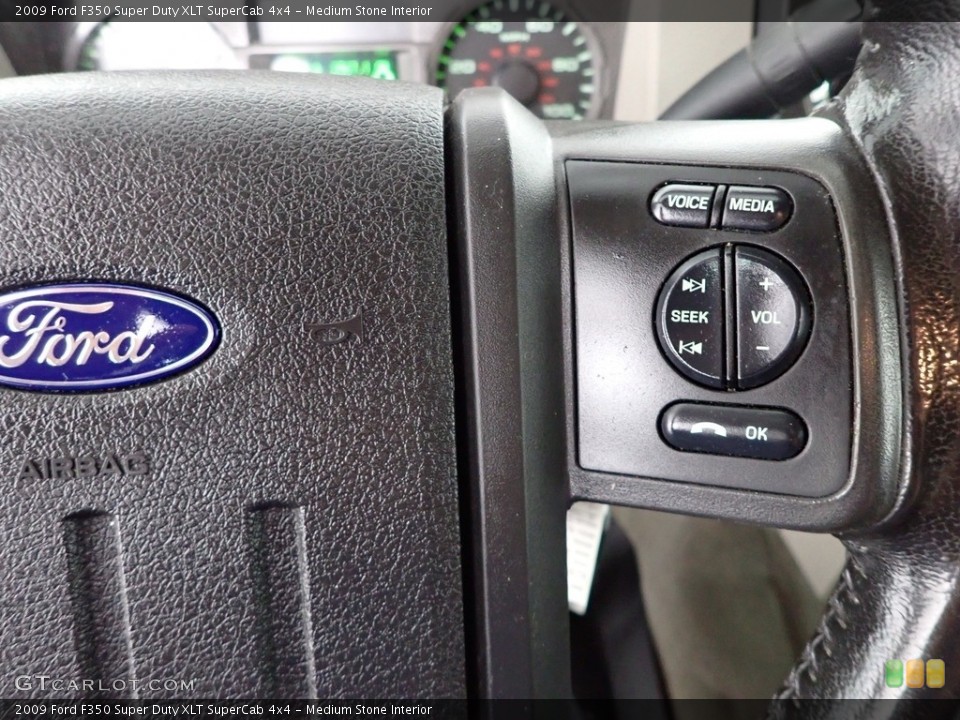 Medium Stone Interior Steering Wheel for the 2009 Ford F350 Super Duty XLT SuperCab 4x4 #145865773