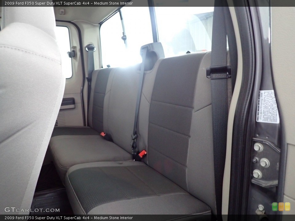 Medium Stone Interior Rear Seat for the 2009 Ford F350 Super Duty XLT SuperCab 4x4 #145865797