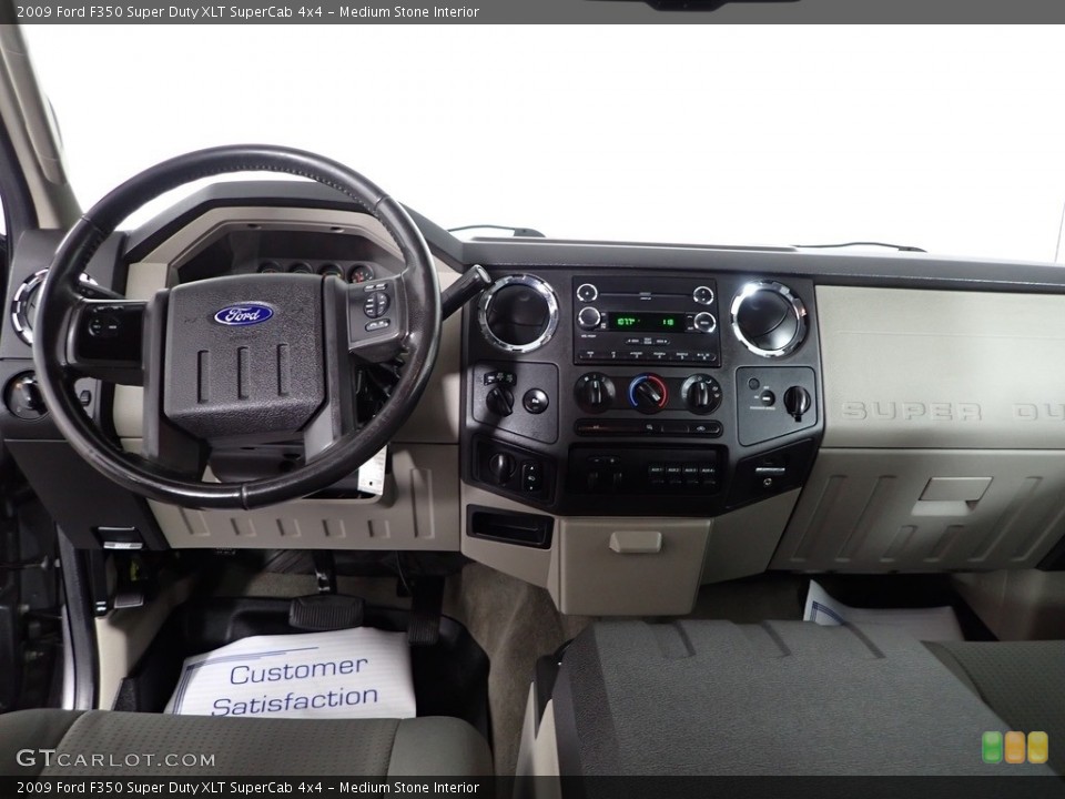 Medium Stone Interior Dashboard for the 2009 Ford F350 Super Duty XLT SuperCab 4x4 #145865800