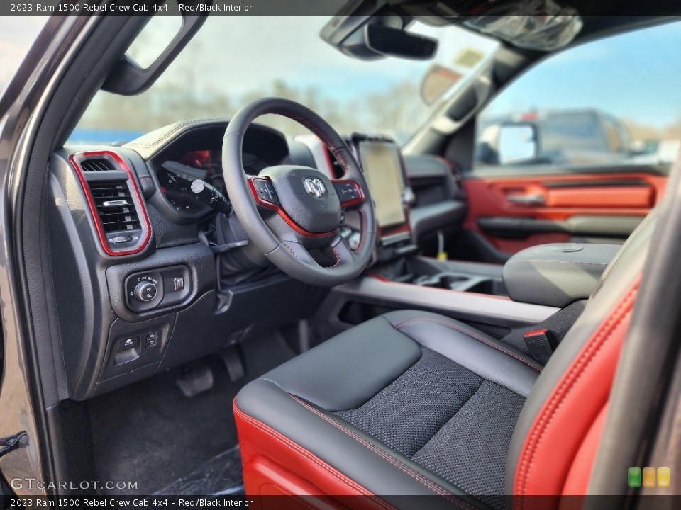 Red/Black Interior Front Seat for the 2023 Ram 1500 Rebel Crew Cab 4x4 #145867888