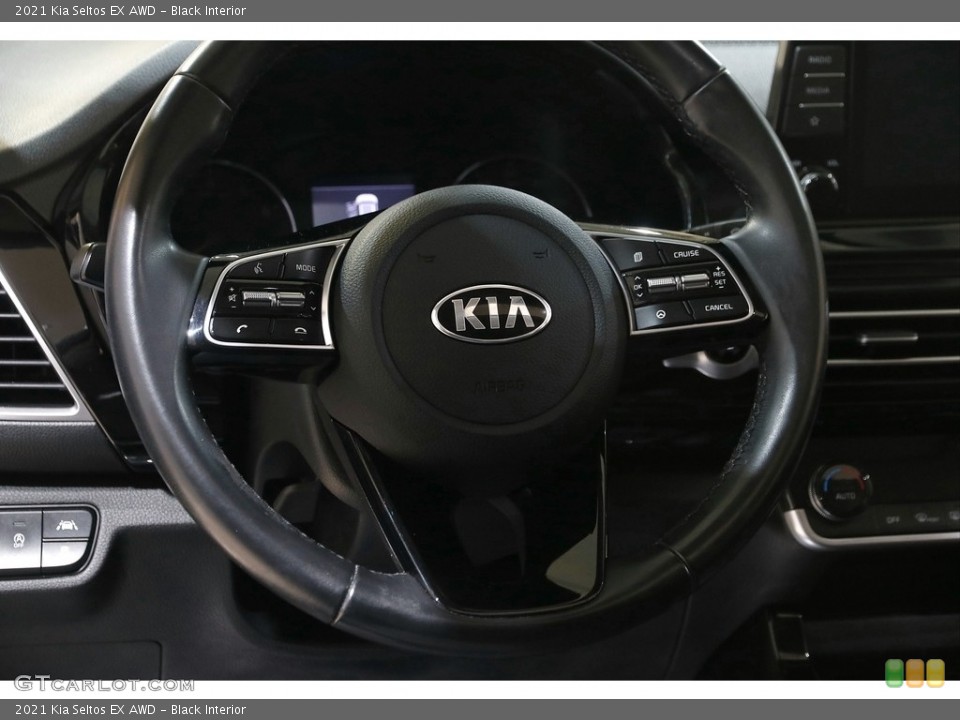 Black Interior Steering Wheel for the 2021 Kia Seltos EX AWD #145868302
