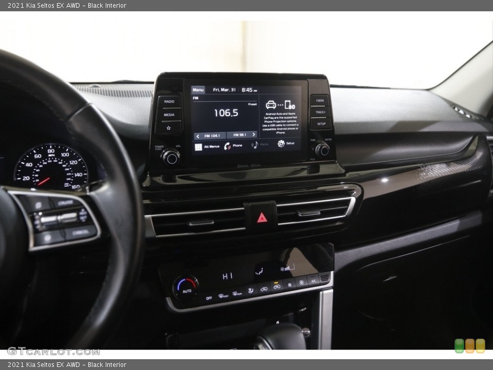 Black Interior Controls for the 2021 Kia Seltos EX AWD #145868338