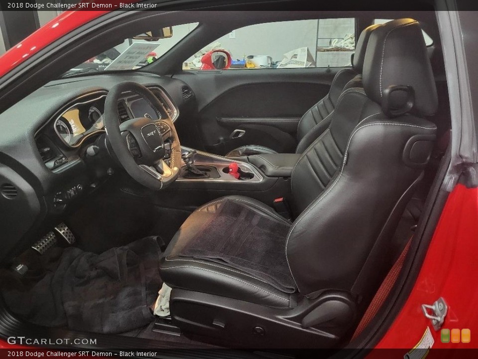 Black Interior Front Seat for the 2018 Dodge Challenger SRT Demon #145868416