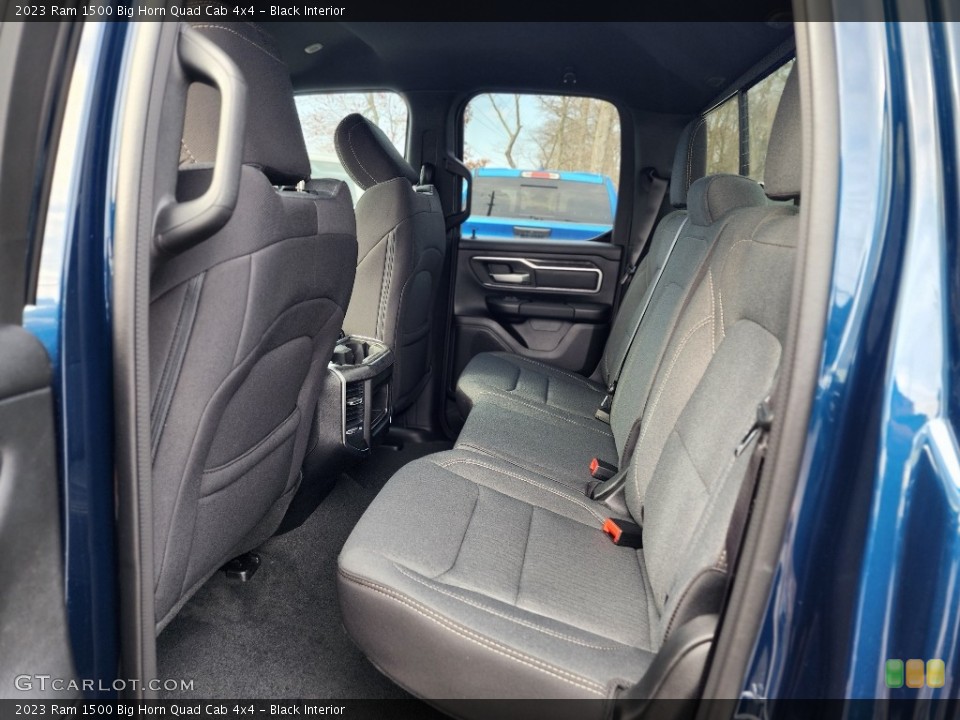 Black Interior Rear Seat for the 2023 Ram 1500 Big Horn Quad Cab 4x4 #145868486