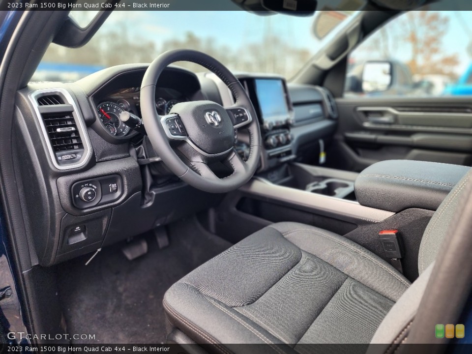 Black Interior Front Seat for the 2023 Ram 1500 Big Horn Quad Cab 4x4 #145868611