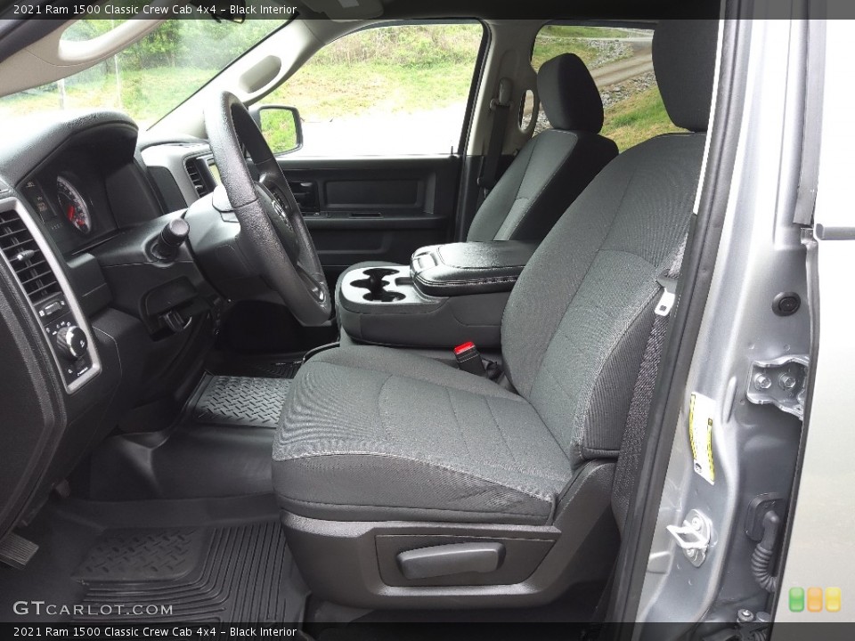 Black Interior Front Seat for the 2021 Ram 1500 Classic Crew Cab 4x4 #145869208