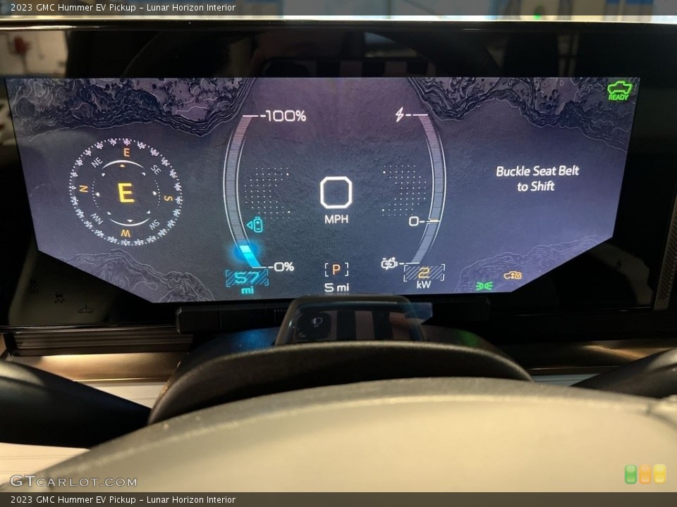Lunar Horizon Interior Gauges for the 2023 GMC Hummer EV Pickup #145870462