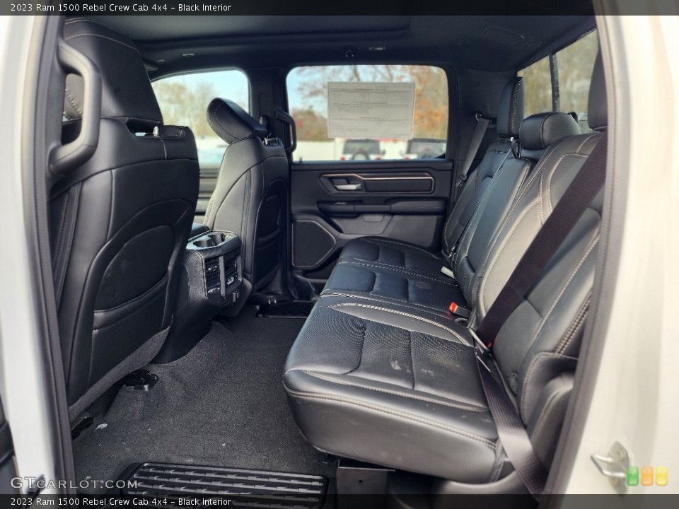 Black Interior Rear Seat for the 2023 Ram 1500 Rebel Crew Cab 4x4 #145870606