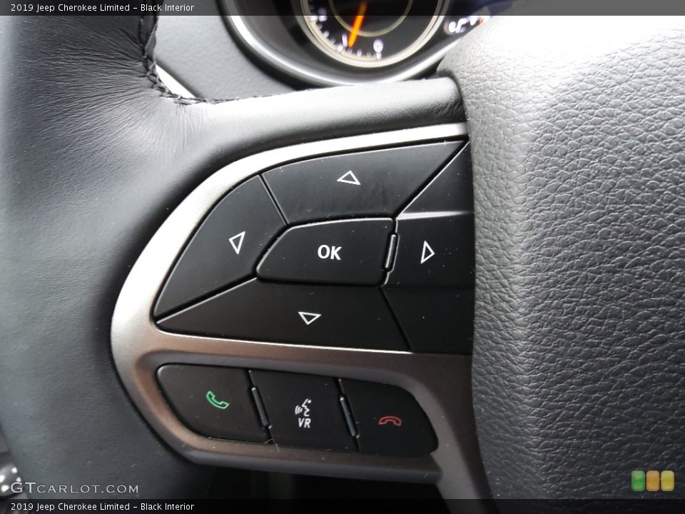 Black Interior Steering Wheel for the 2019 Jeep Cherokee Limited #145870642