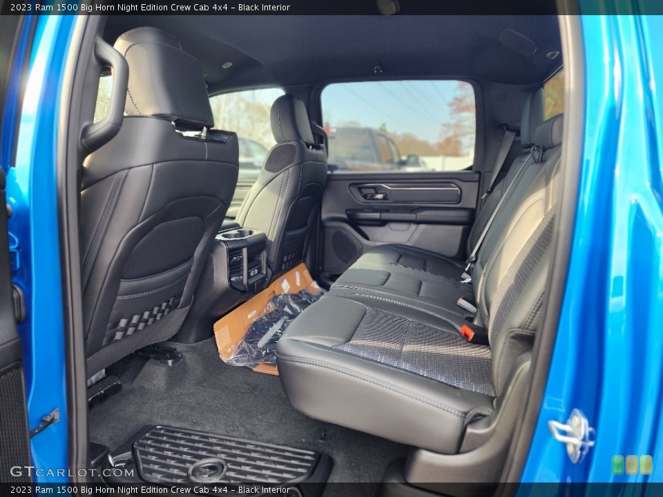 Black Interior Rear Seat for the 2023 Ram 1500 Big Horn Night Edition Crew Cab 4x4 #145871137