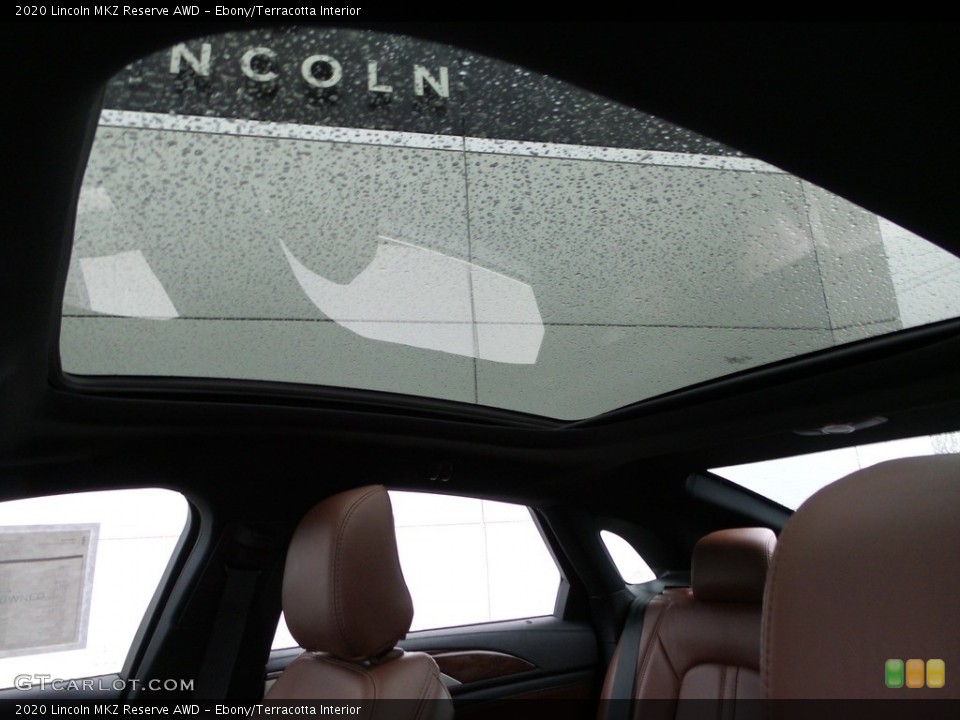 Ebony/Terracotta Interior Sunroof for the 2020 Lincoln MKZ Reserve AWD #145871812