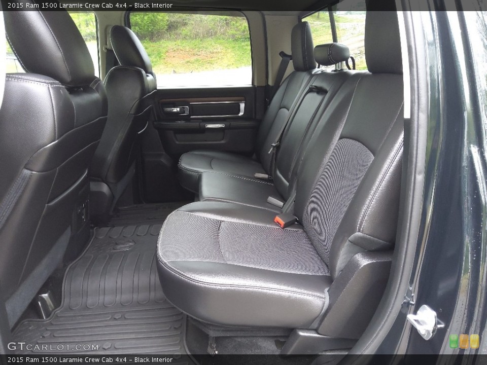 Black Interior Rear Seat for the 2015 Ram 1500 Laramie Crew Cab 4x4 #145872337