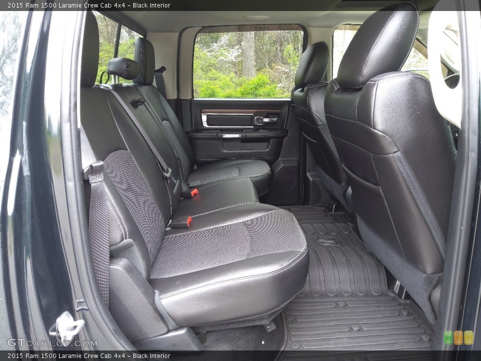 Black Interior Rear Seat for the 2015 Ram 1500 Laramie Crew Cab 4x4 #145872352