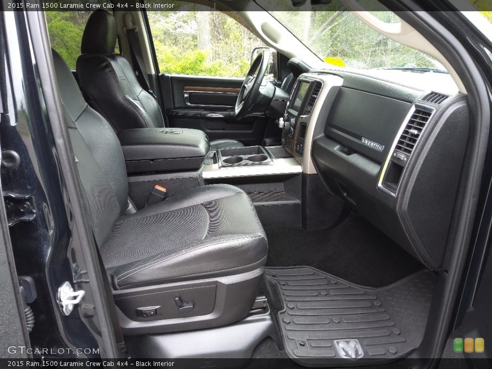 Black Interior Front Seat for the 2015 Ram 1500 Laramie Crew Cab 4x4 #145872358
