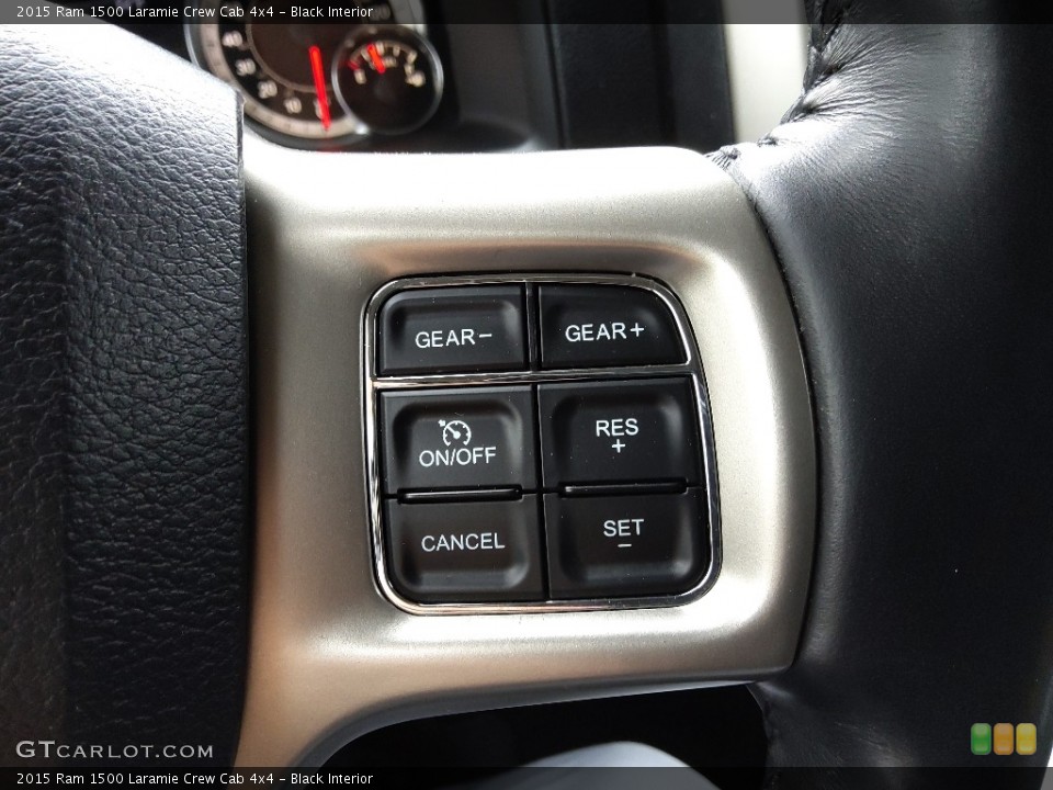 Black Interior Steering Wheel for the 2015 Ram 1500 Laramie Crew Cab 4x4 #145872367