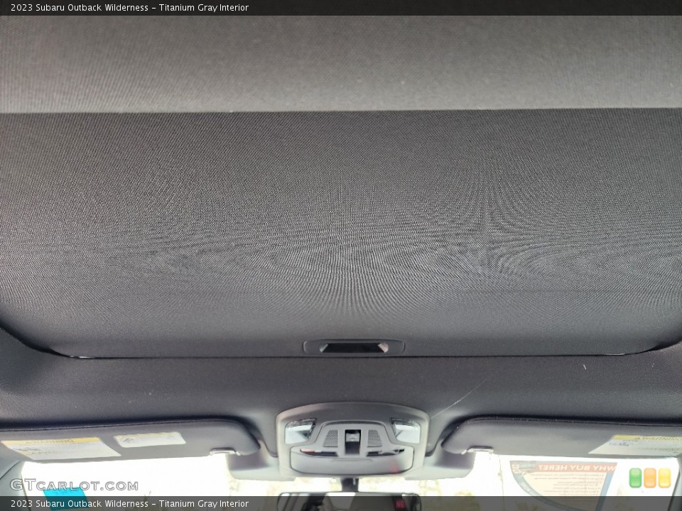 Titanium Gray Interior Sunroof for the 2023 Subaru Outback Wilderness #145872833