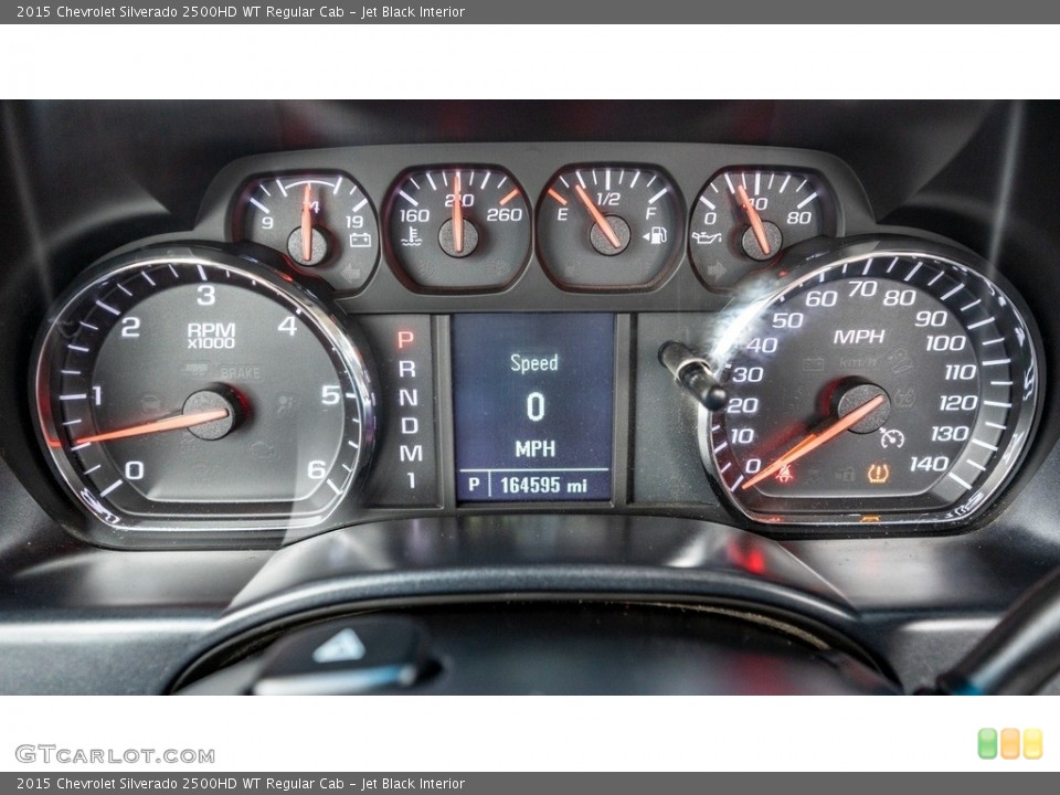 Jet Black Interior Gauges for the 2015 Chevrolet Silverado 2500HD WT Regular Cab #145873535