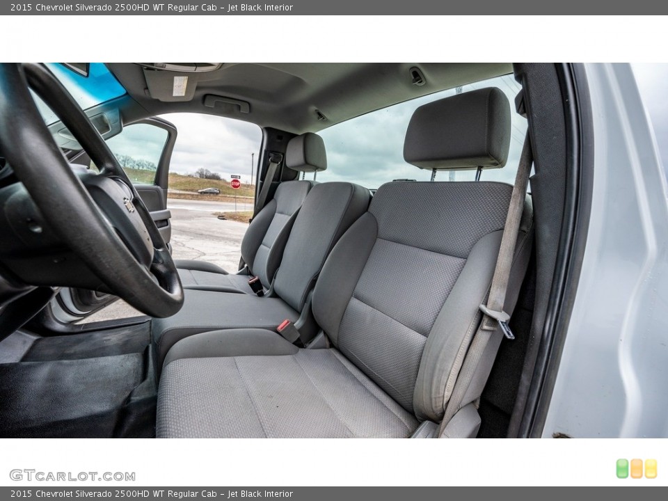Jet Black Interior Front Seat for the 2015 Chevrolet Silverado 2500HD WT Regular Cab #145873580